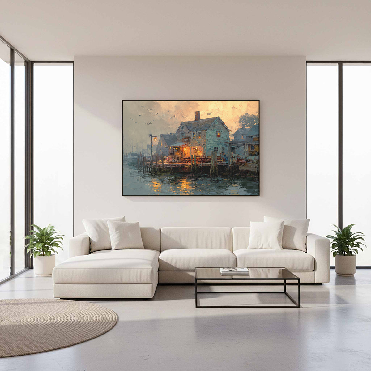 New England Clam Shack Canvas Print – styled room view 10