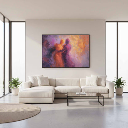 Abstract Intimate Wall Art – styled room view 10