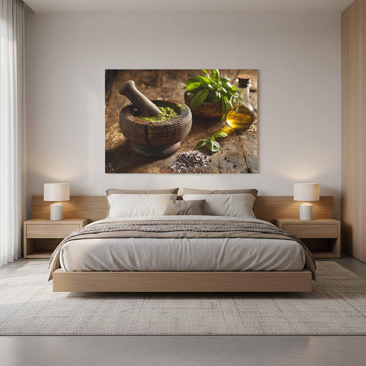 Rustic Kitchen Wall Art – styled room view 11