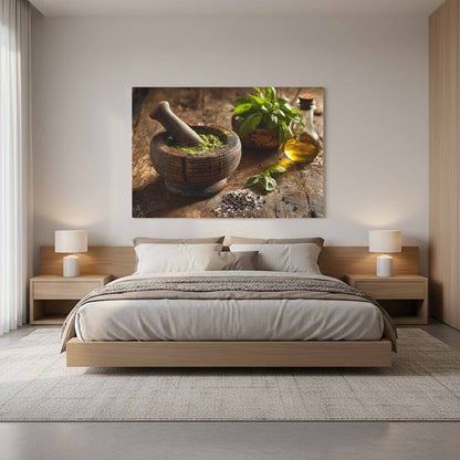 Rustic Kitchen Wall Art – styled room view 11