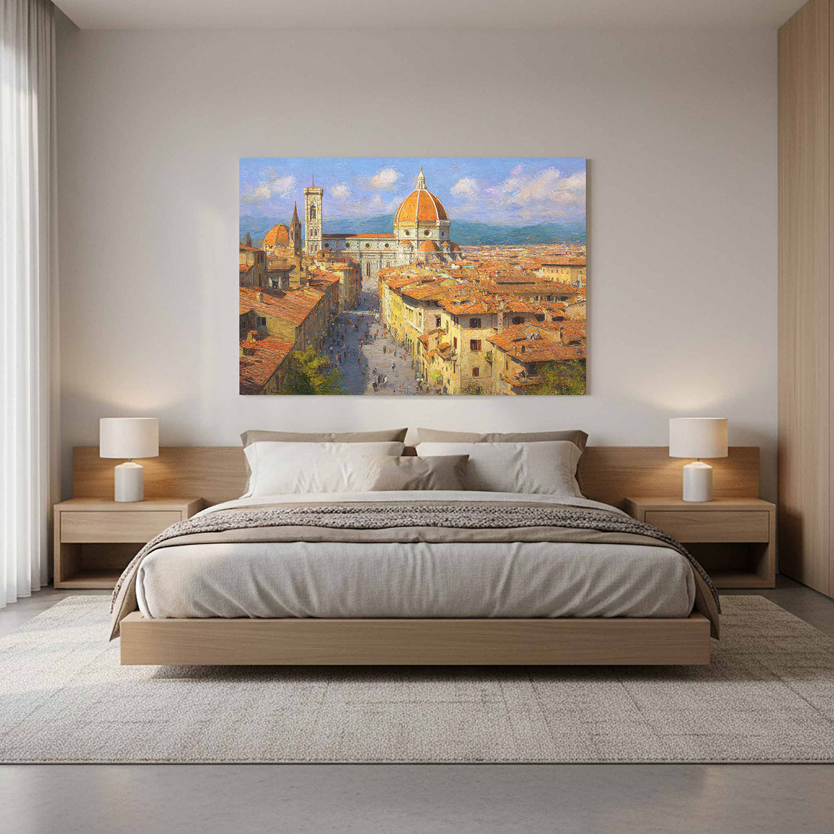 Florence Cathedral Canvas Print – styled room view 11
