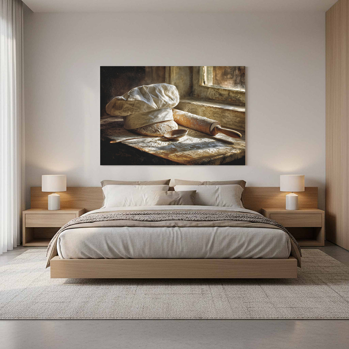 Rustic Kitchen Chef Hat Wall Art – styled room view 10