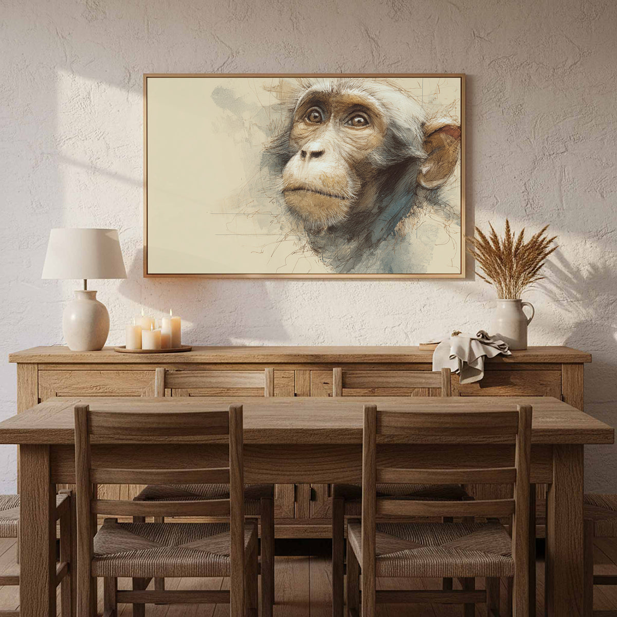 Monkey Portrait Canvas Print — product image 12