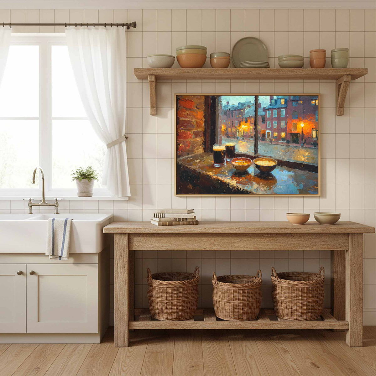 Boston Harbor Tavern Canvas Art — product image 11