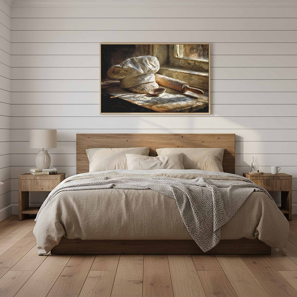Rustic Kitchen Chef Hat Wall Art – styled room view 11
