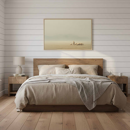 Jesus with Sheep Canvas Wall Art – styled room view 11