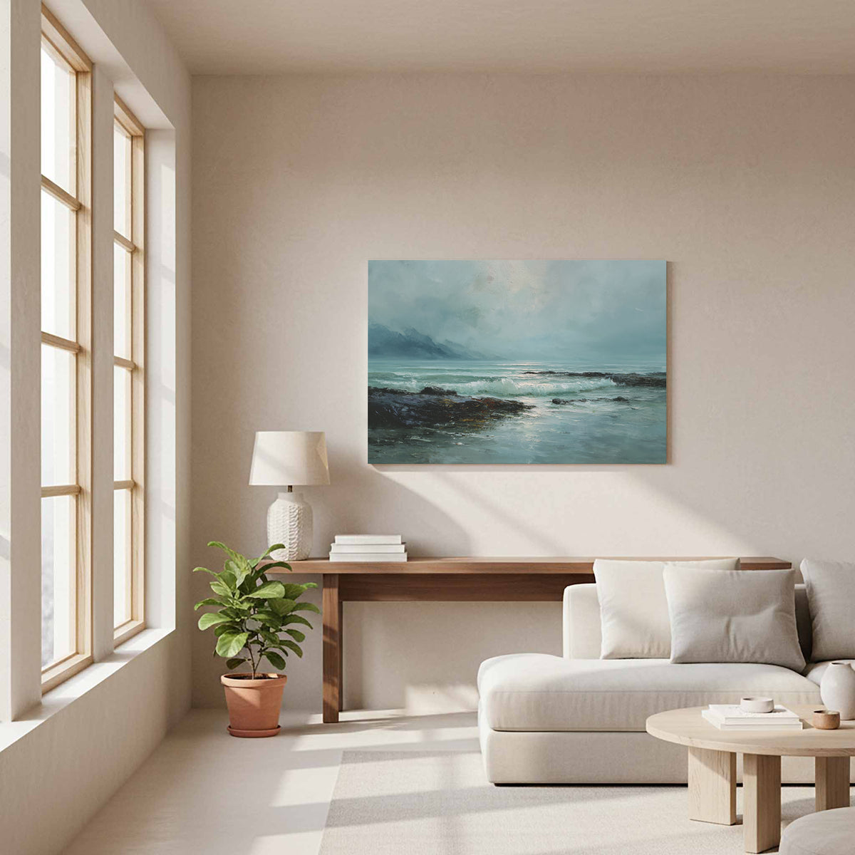 Coastal Seascape Canvas Wall Art — product image 12