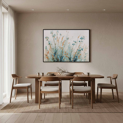 Abstract Botanical Wall Art – styled room view 10
