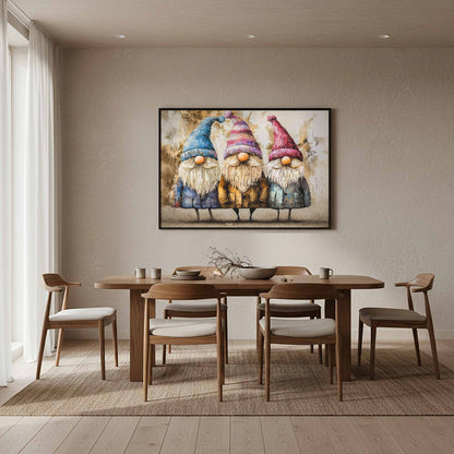 Rustic Gnome Wall Art – styled room view 11