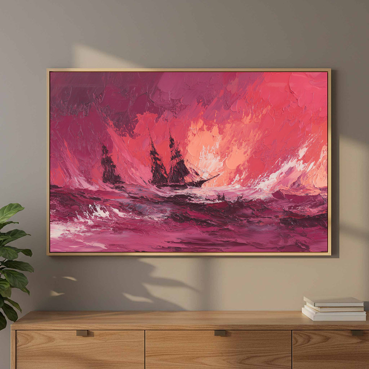 Abstract Storm Seascape Canvas Wall Art — product image 11