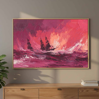 Abstract Storm Seascape Canvas Wall Art — product image 11