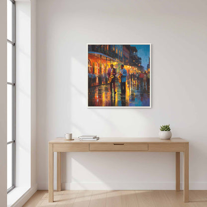 Jazz Musicians Canvas Wall Art – styled room view 10