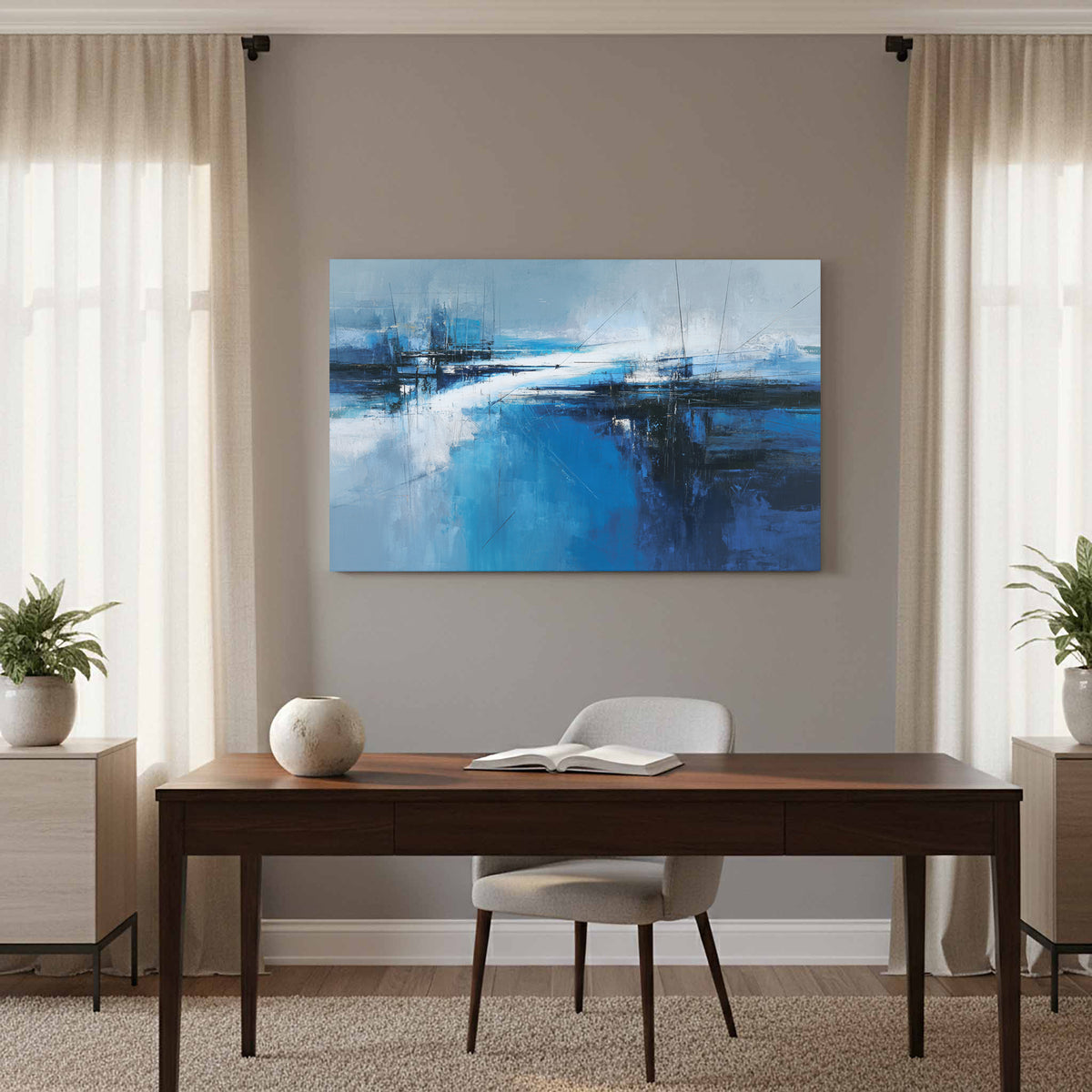 Abstract Blue Ocean Wall Art — product image 12