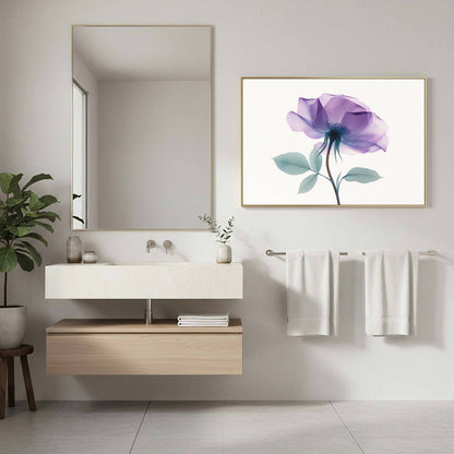 X-Ray Flower Canvas Print – styled room view 10