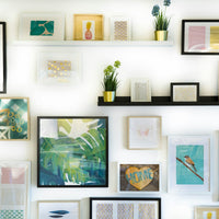 Atelier — minimalist linen still life canvas wall art in cream and natural light