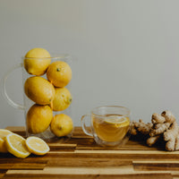 Lemons on a rustic wooden table — Mediterraneo gallery-wrapped canvas