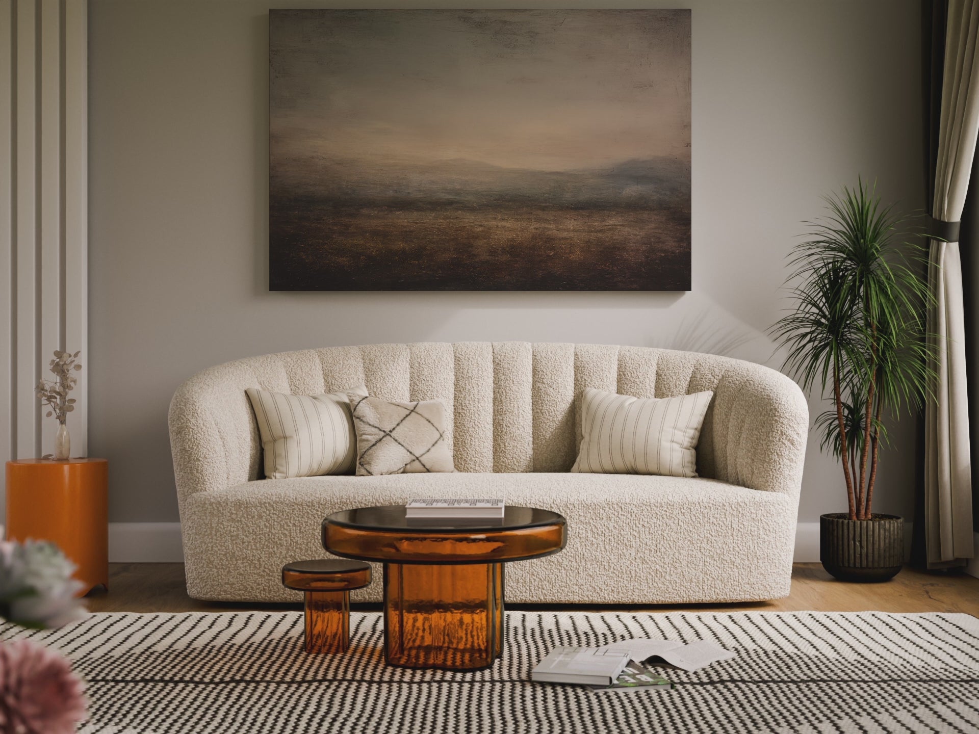 Abstract Landscape Canvas Art – short video of the print