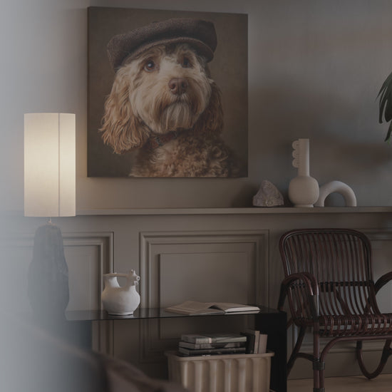 Cockapoo Dog Canvas Print – short video of the print