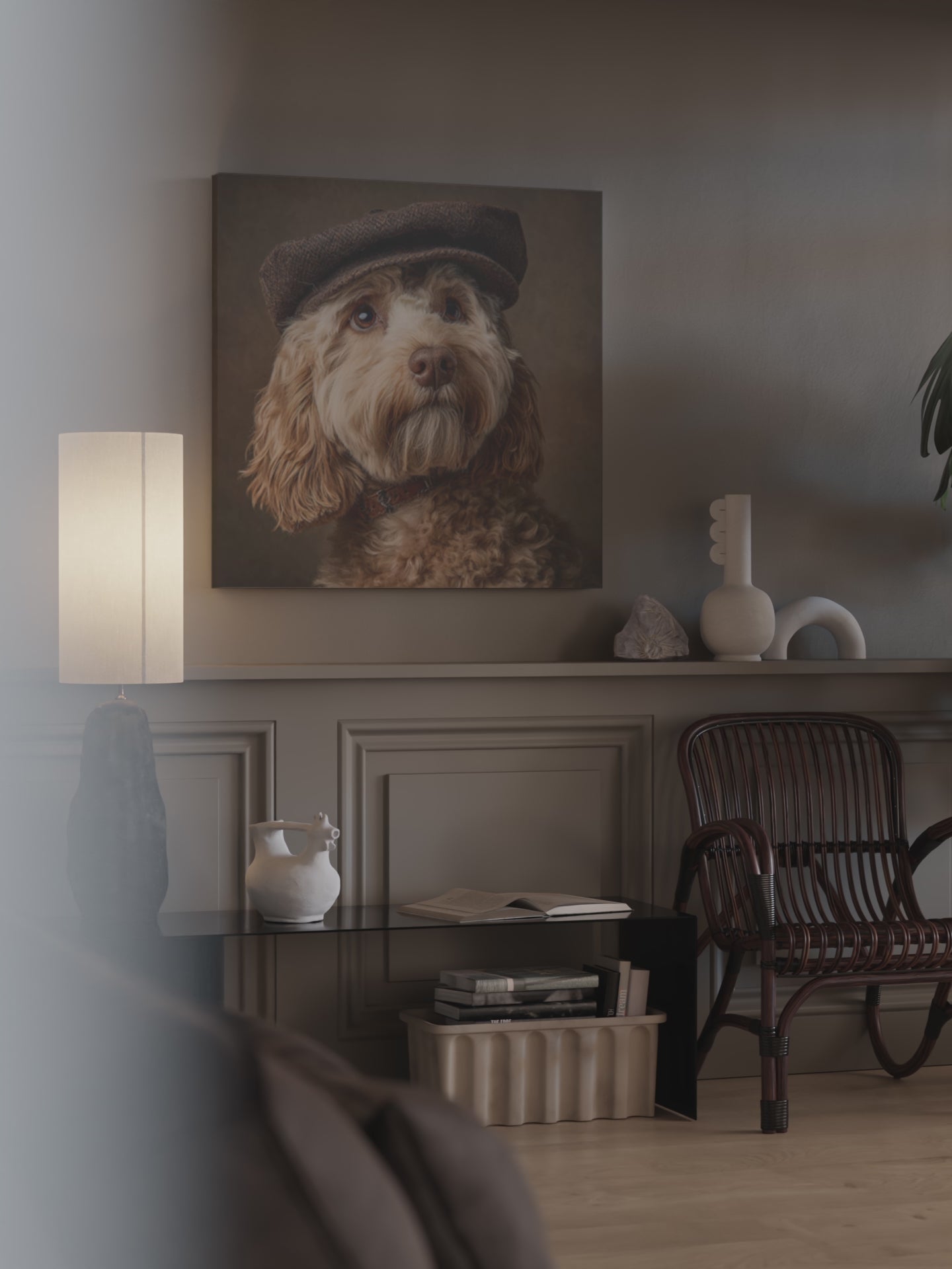 Cockapoo Dog Canvas Print – short video of the print