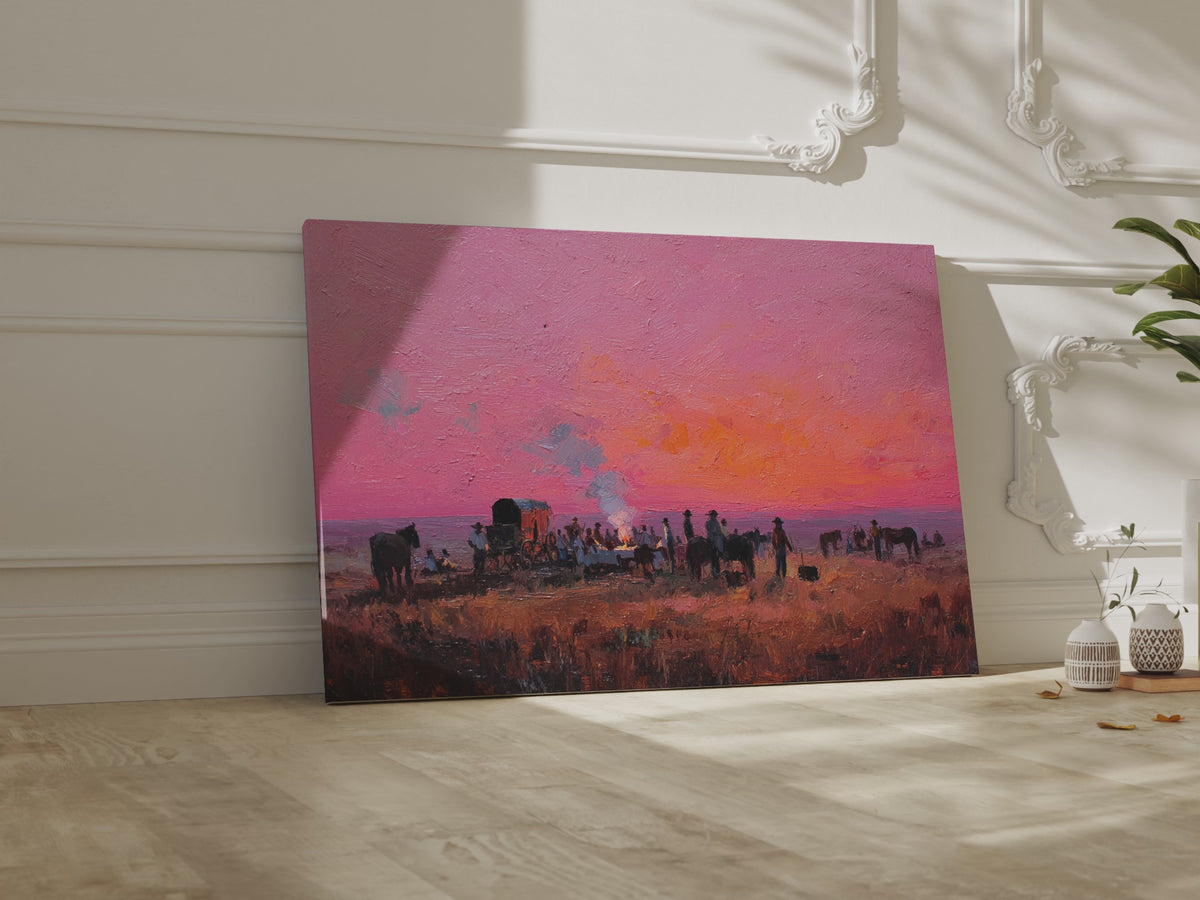 Western Chuckwagon Canvas Wall Art – short video of the print