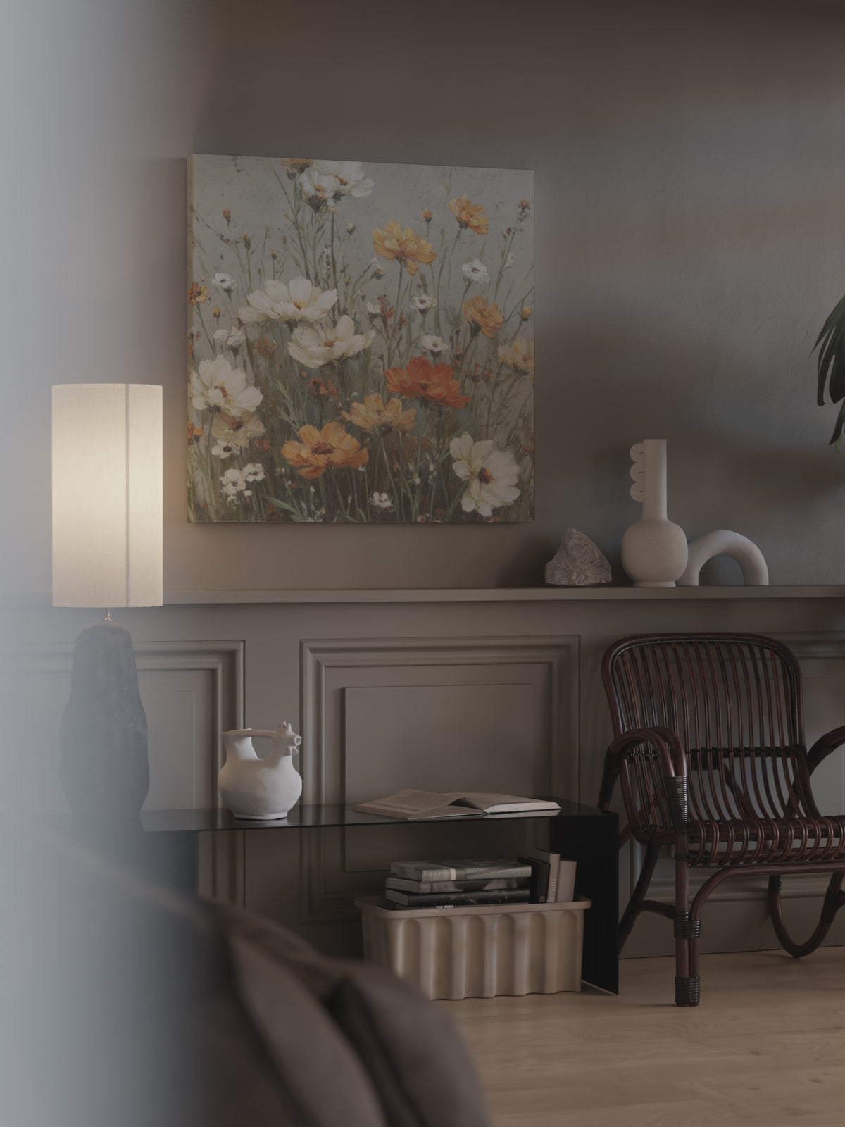Vintage Wildflower Canvas Print – short video of the print