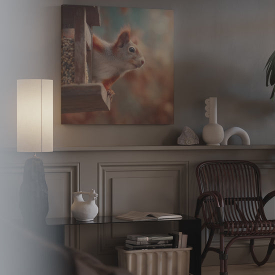 Red Squirrel Canvas Print – short video of the print