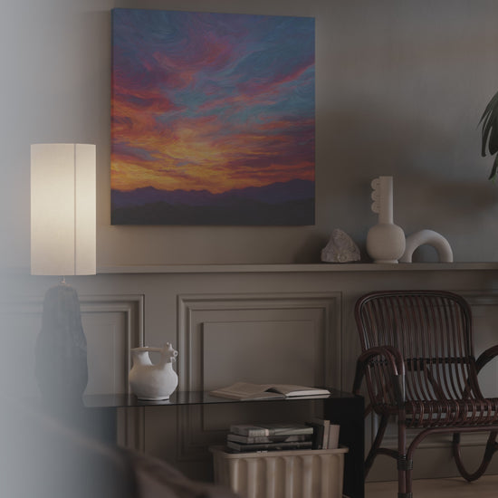 Sunset Sky Canvas Wall Art – short video of the print