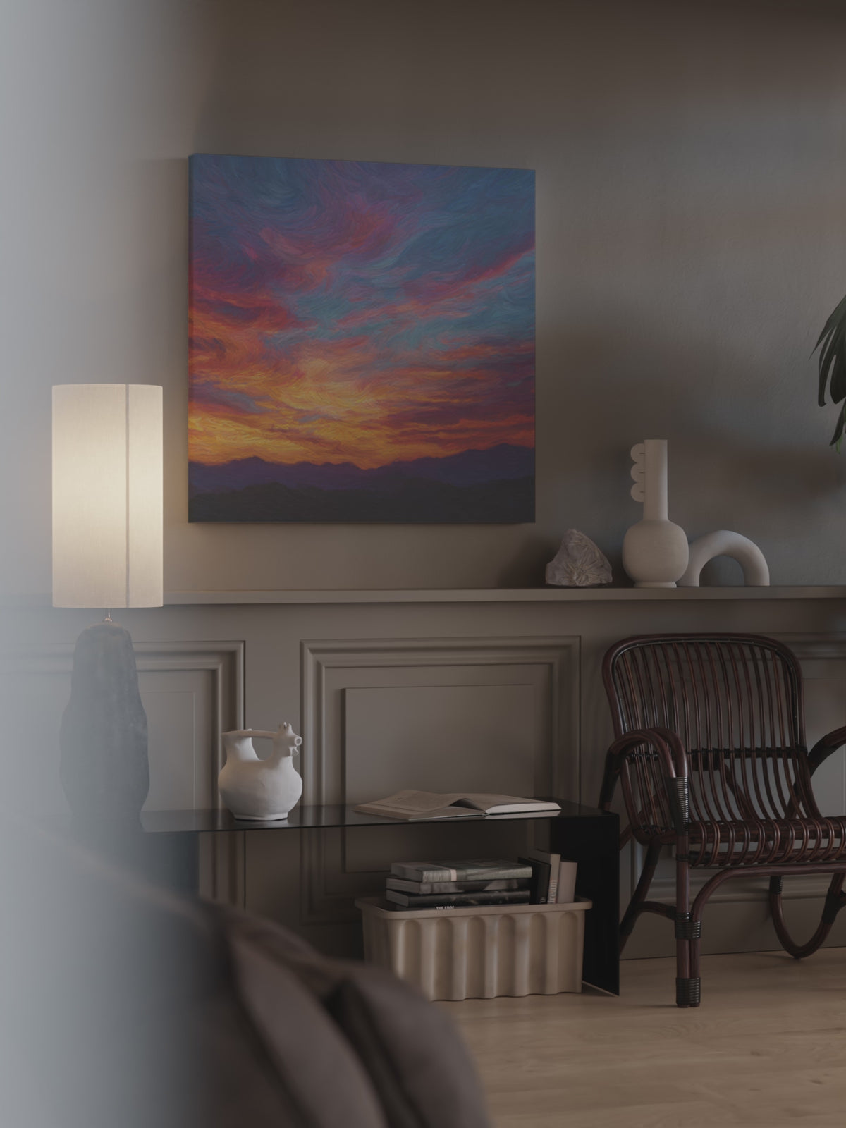 Sunset Sky Canvas Wall Art – short video of the print