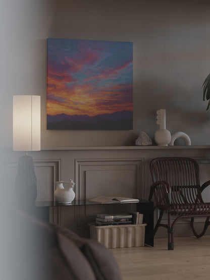 Sunset Sky Canvas Wall Art – short video of the print