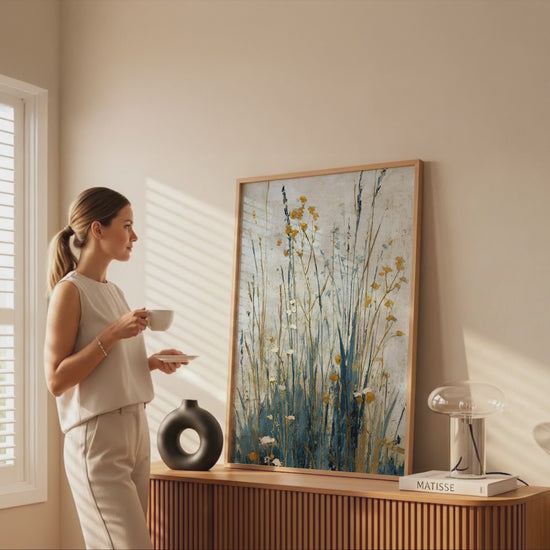 Abstract Botanical Wall Art – short video of the print