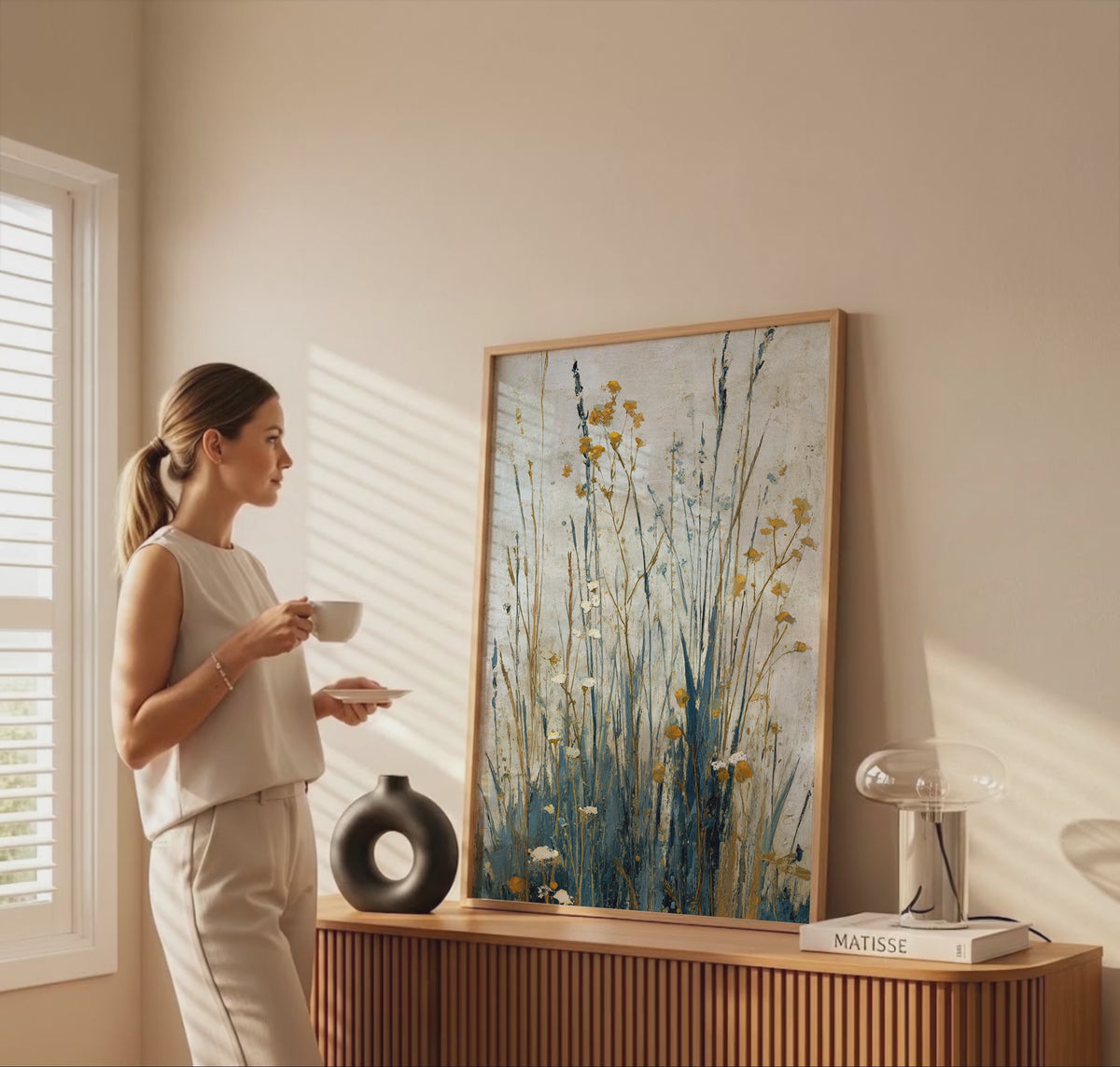 Abstract Botanical Wall Art – short video of the print