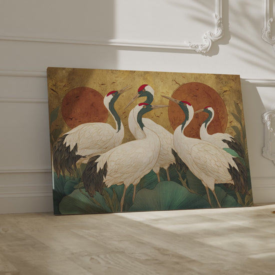 Elegant Crane Art Print – short video of the print