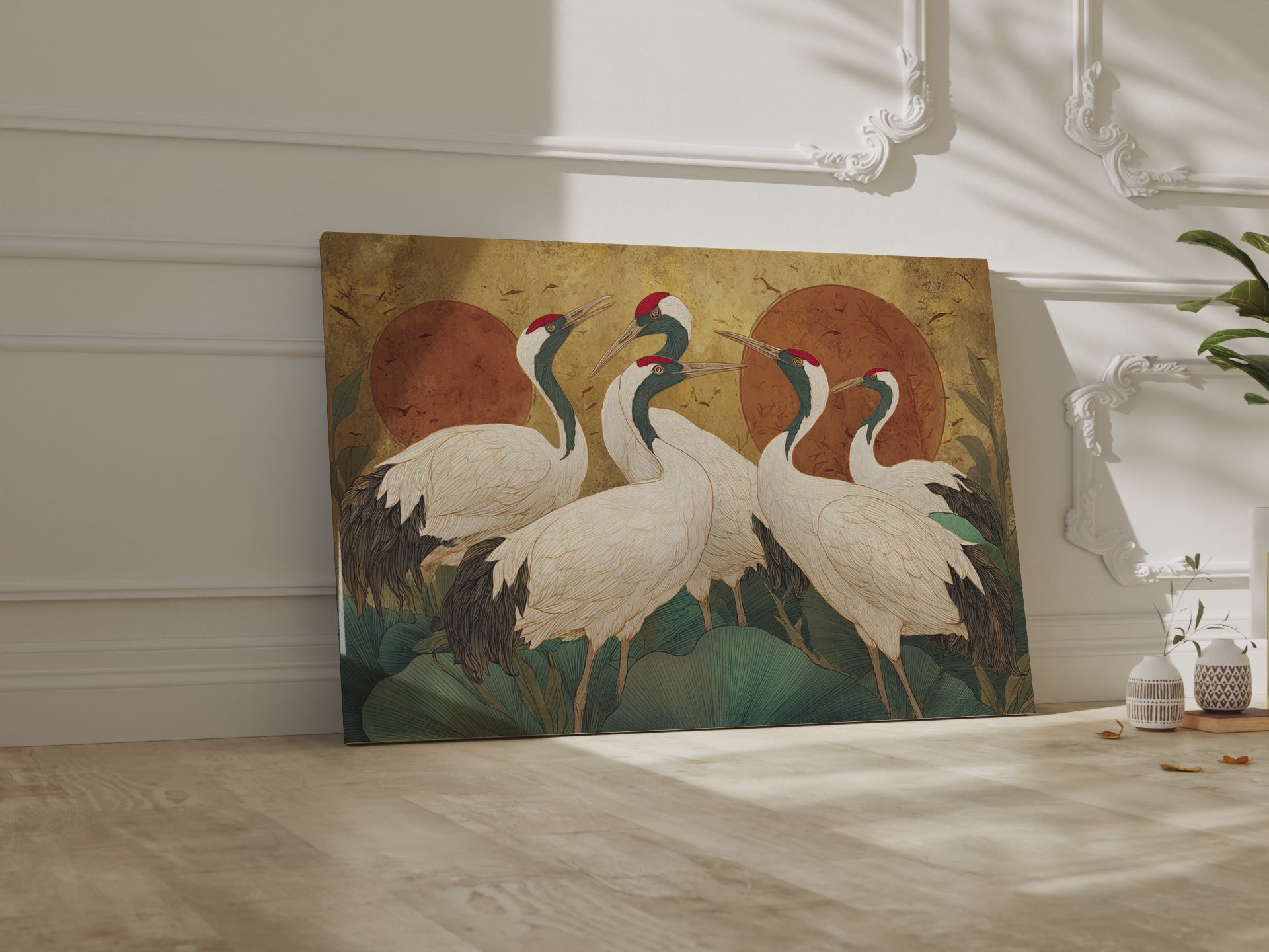 Elegant Crane Art Print – short video of the print