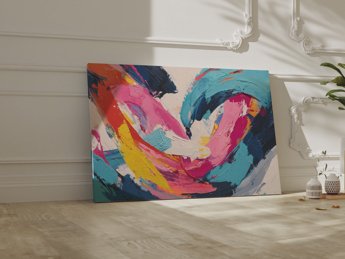 Abstract Intimate Canvas Art – short video of the print