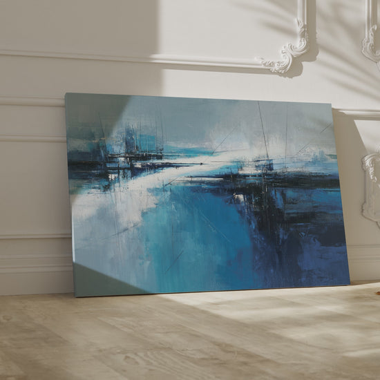 Abstract Blue Ocean Wall Art – short video of the print