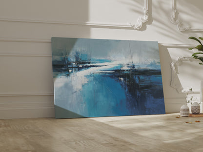 Abstract Blue Ocean Wall Art – short video of the print
