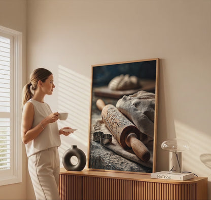 Rustic Kitchen Baking Canvas Art – short video of the print