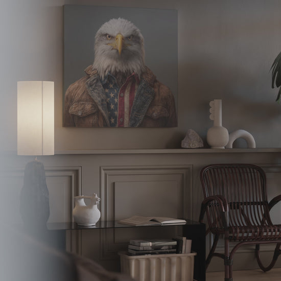 Patriotic Eagle Canvas Wall Art – short video of the print