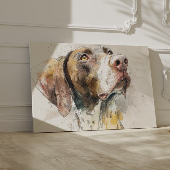 German Shorthaired Pointer Canvas Print – short video of the print