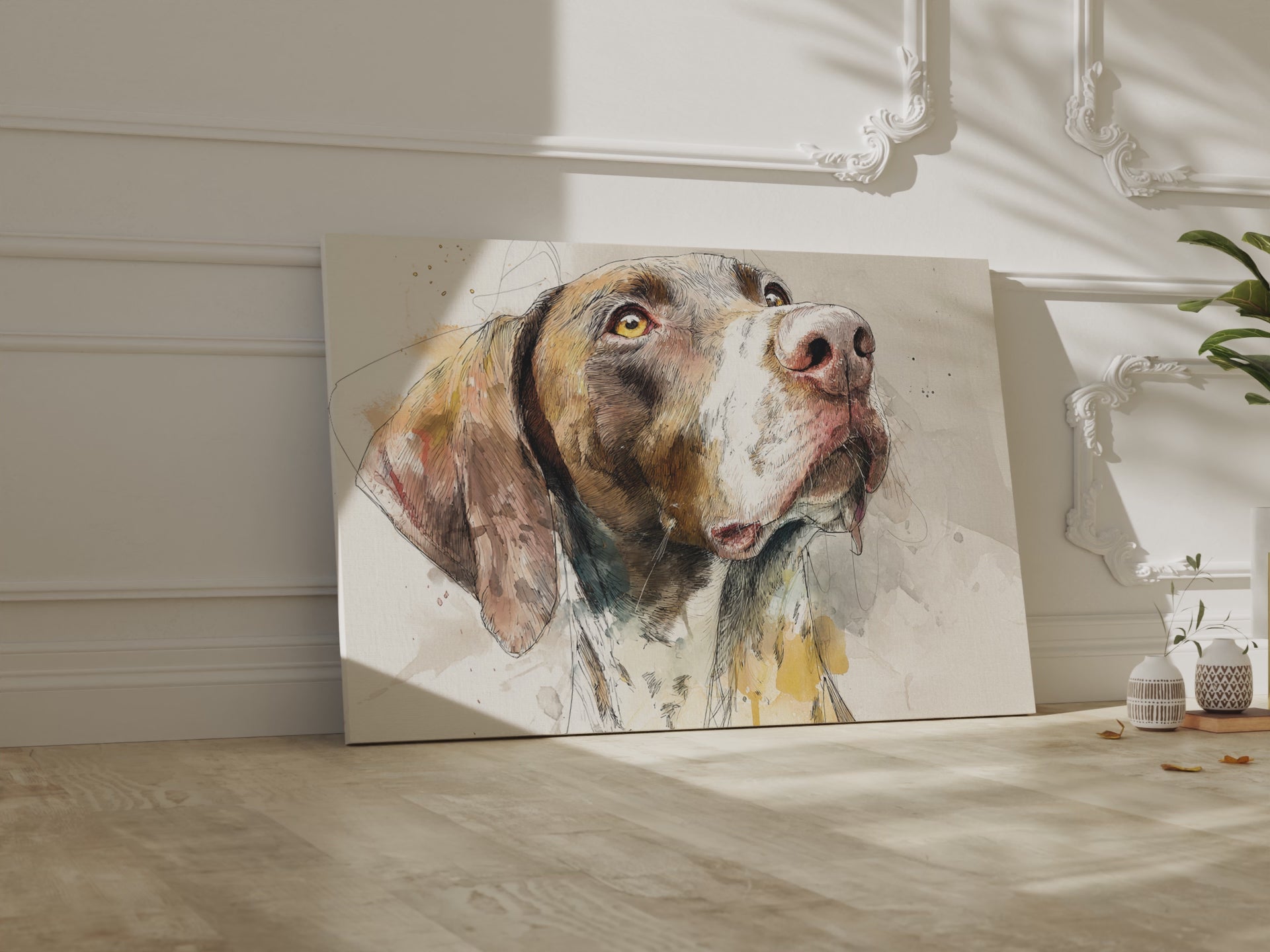German Shorthaired Pointer Canvas Print – short video of the print