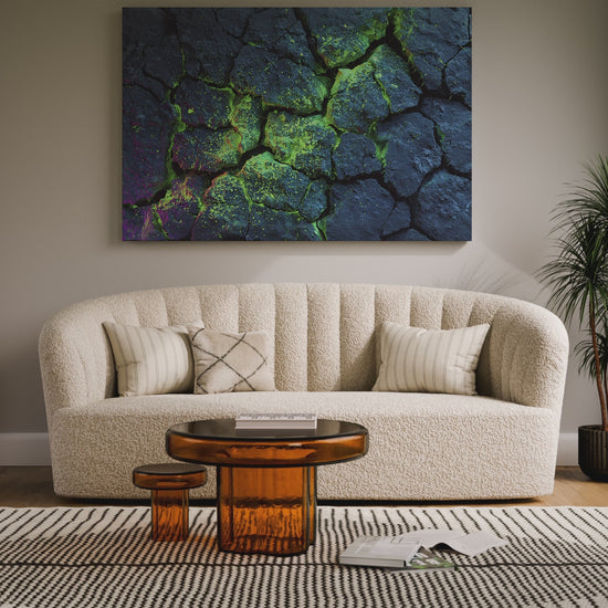 Cracked Rock Wall Canvas Art – short video of the print