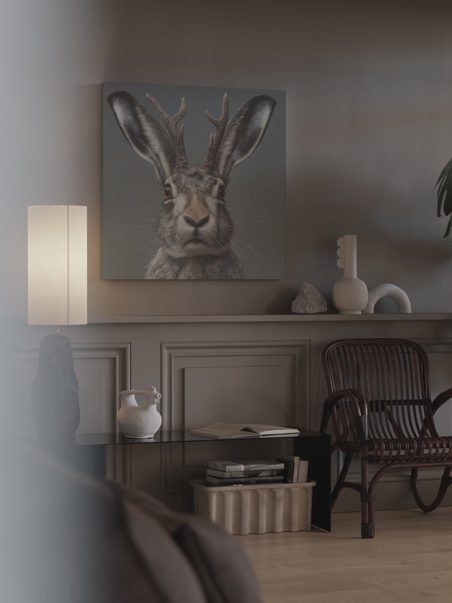 Jackalope Canvas Wall Art – short video of the print