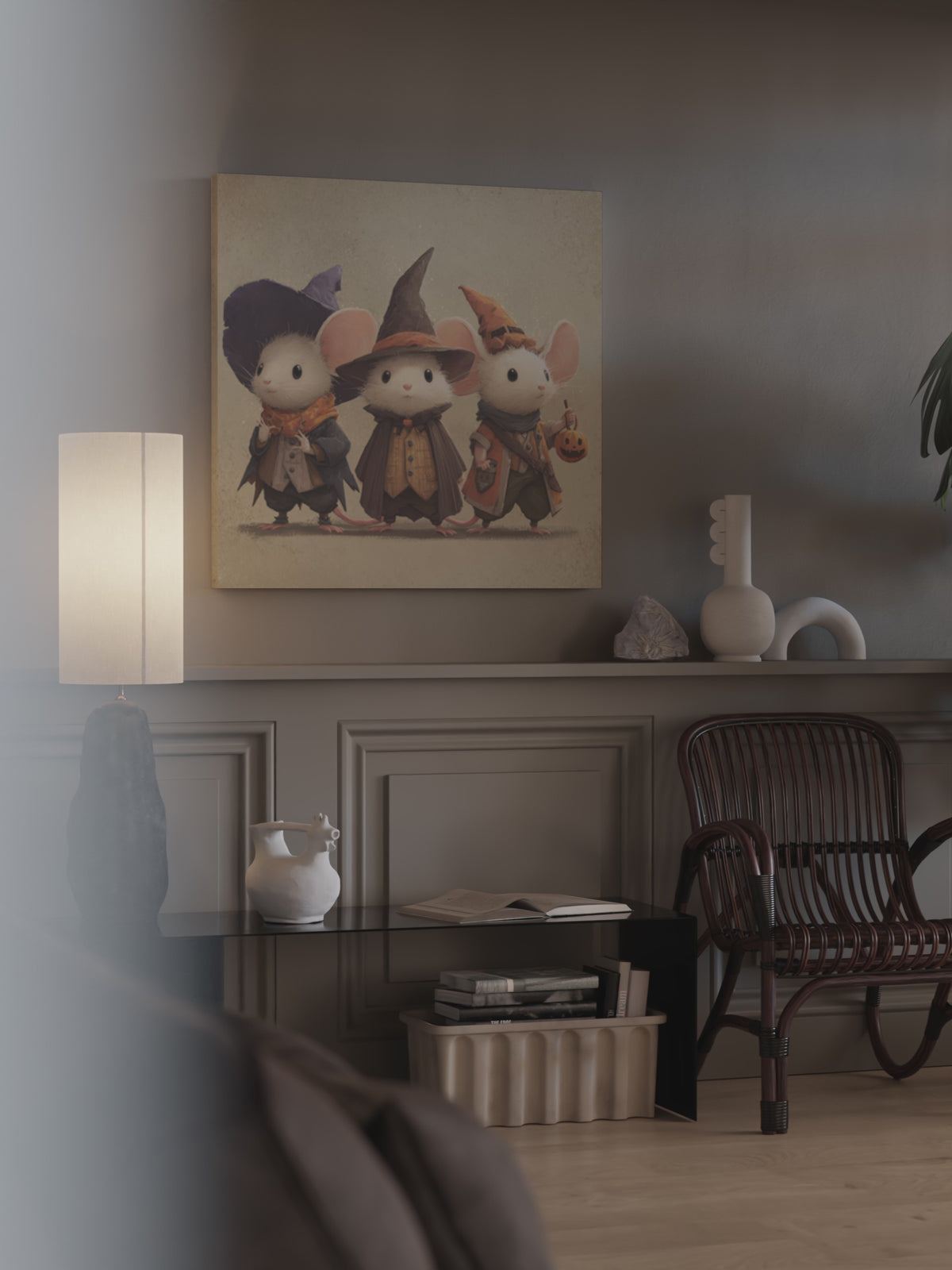 Halloween Mouse Wall Art – short video of the print