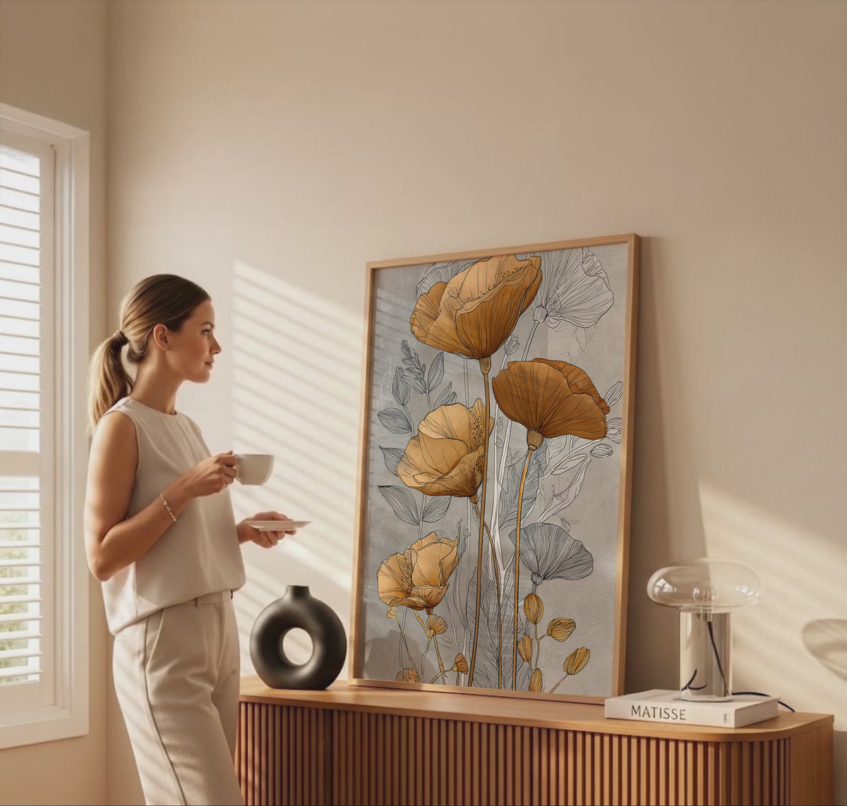Modern Floral Wall Art Print – short video of the print