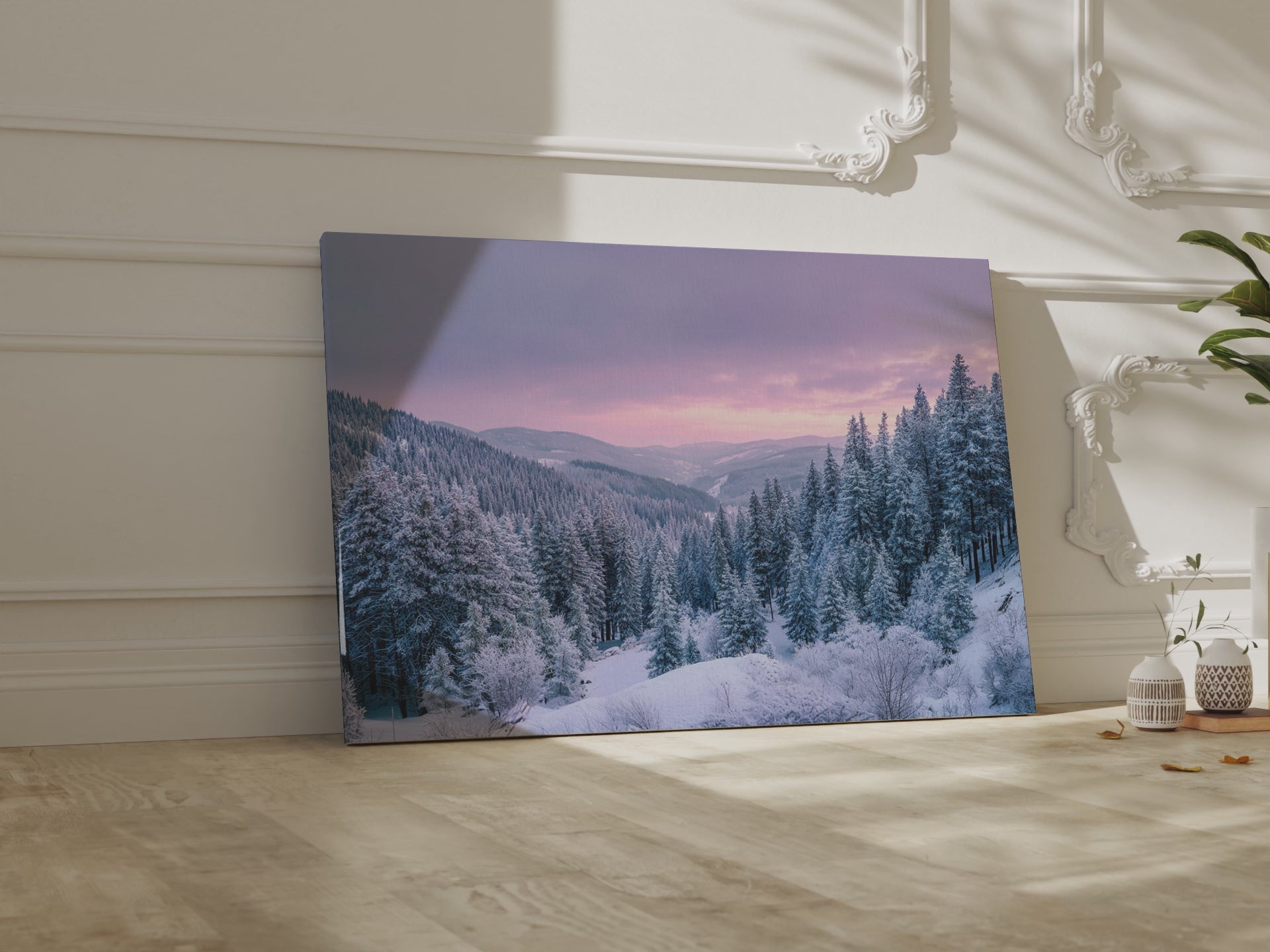 Winter Forest Canvas Print – short video of the print
