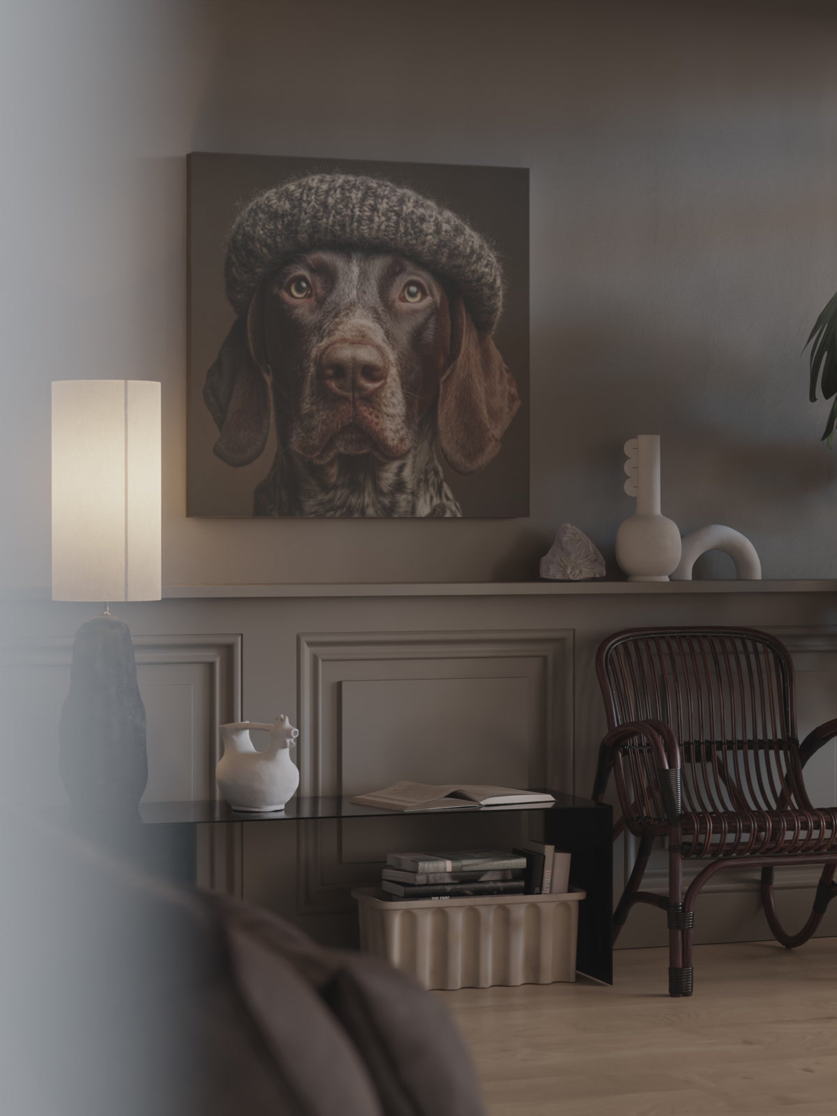 German Shorthaired Pointer Canvas Art – short video of the print