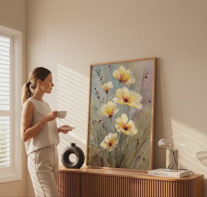 Watercolor Poppy Wall Art – short video of the print