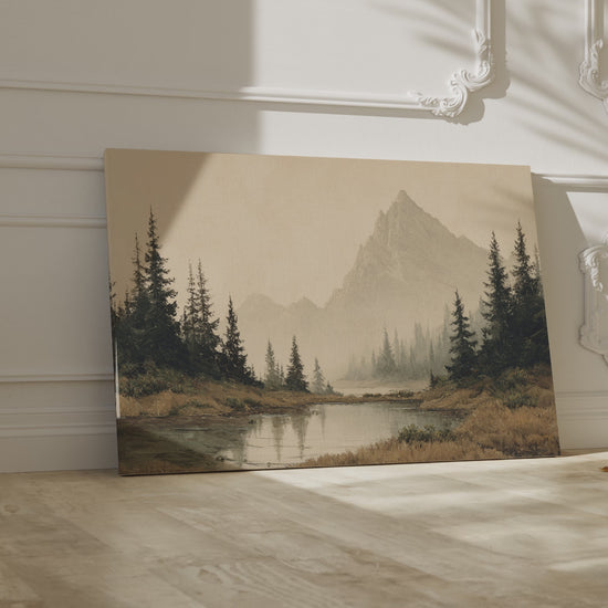 Mountain Landscape Canvas Wall Art – short video of the print