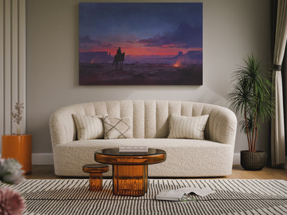 Western Cowboy Canvas Wall Art – short video of the print