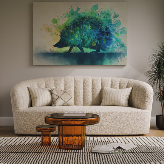 Hedgehog Watercolor Wall Art – short video of the print